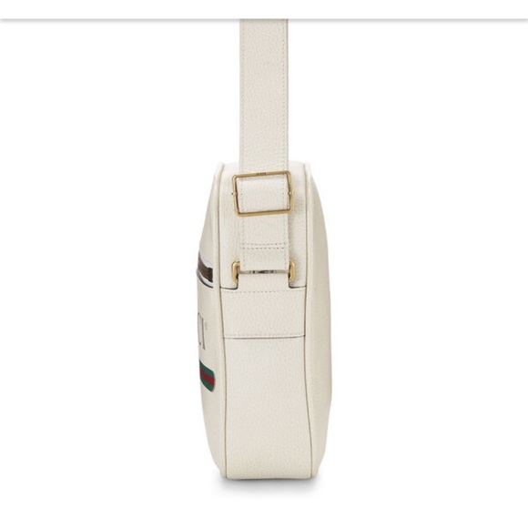 Gucci Off White Logo Print Leather Vertical Messenger Bag Small. - Picture 4 of 14